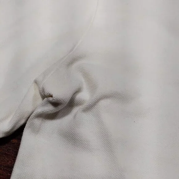 Burberry Brit White Embroidered Logo Plaid Details Placket Polo Shirt Men's M - Picture 7 of 16